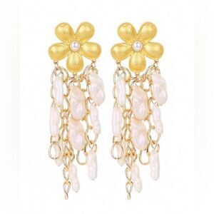 Flower statement earrings N1063